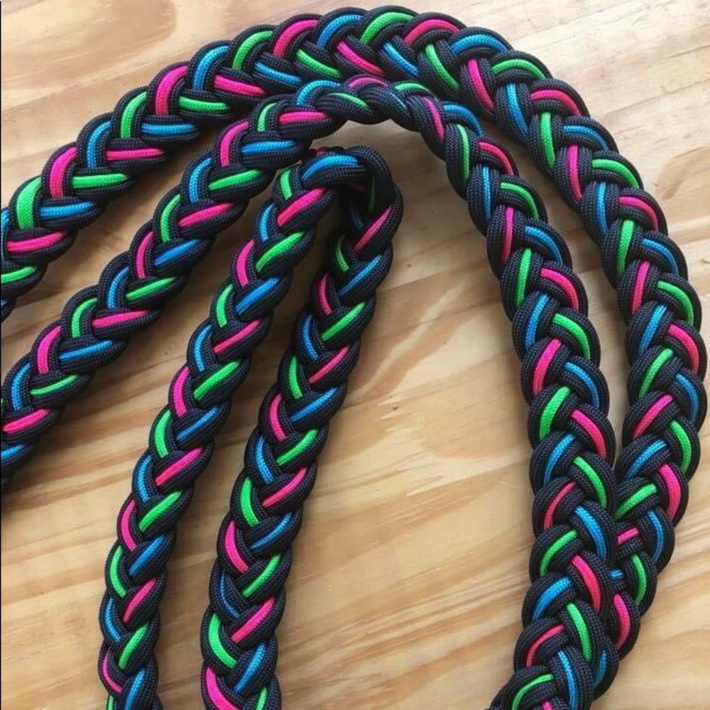 Neon barrel racing reins